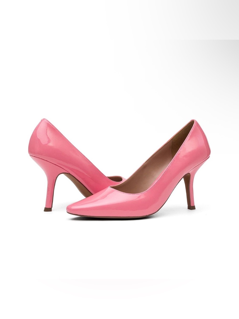 Linea Paola Polina Pink Patent Heels Size 9 NIB